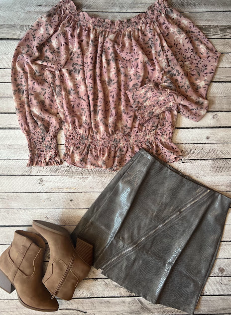 Demetra Charcoal Snakeskin Mini Skirt w Assymetrical Zipper Strength and Dignity Boutique LLC